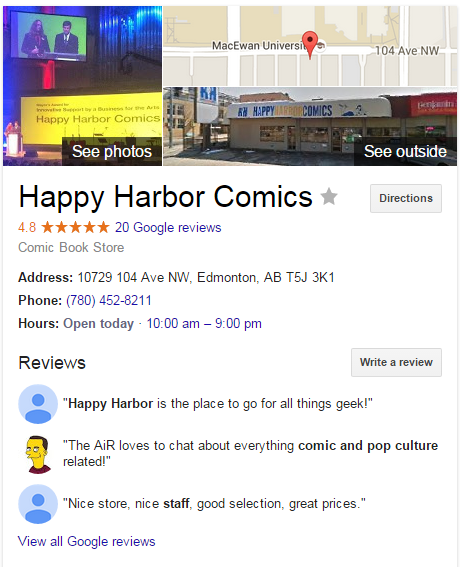 happy harbour comics edmonton