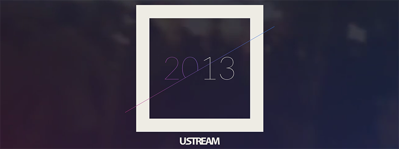 Ustream's 2013 annual report logo