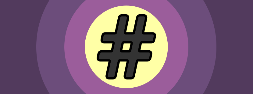 Illustration of a hashtag symbol