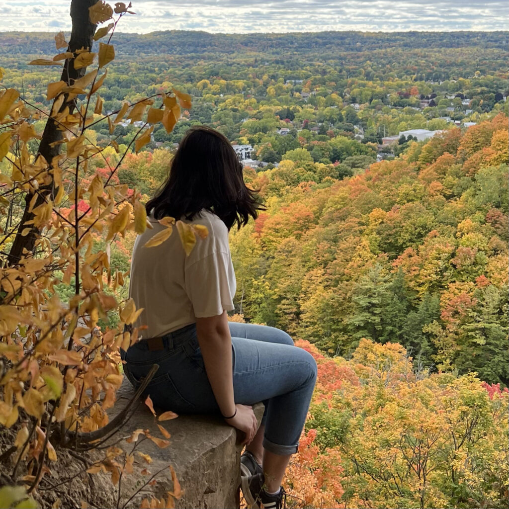 Jaime somewhere beautiful, I'm guessing Ontario cottage country