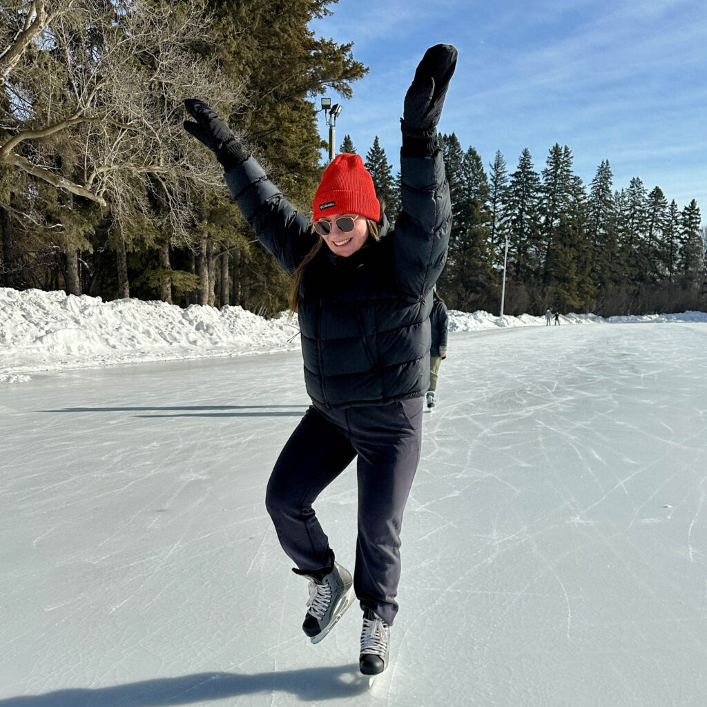 Kyra ice skating