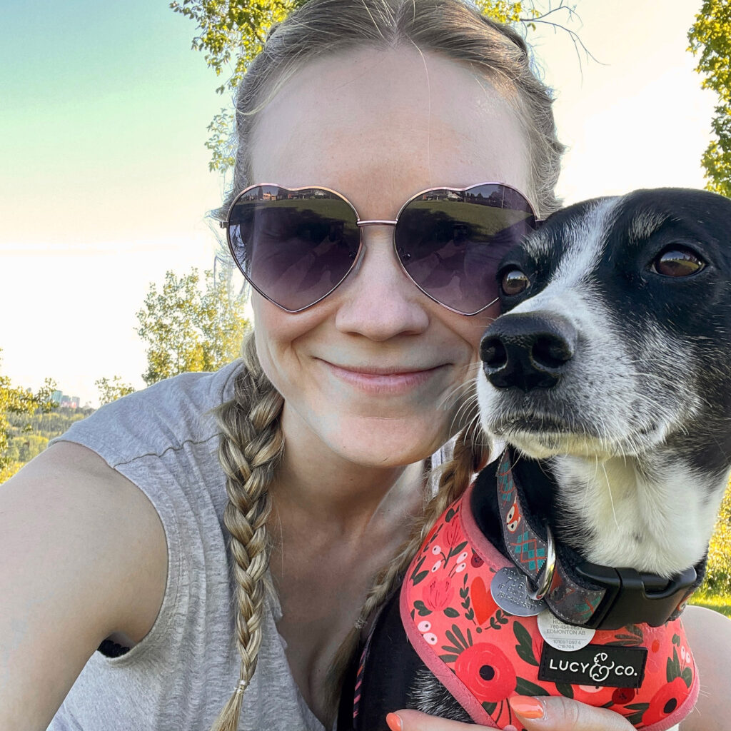 Sammy and her dog Poppy